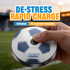 Power Bank a Forma di Pallone da Calcio 5000mAh/10000mAh, Caricabatterie Esterno Portatile per Telefoni Cellulari, Compatibile con iPhone Samsung Android - Product Image 5