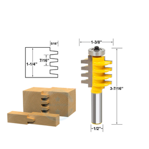 Dao Phay Keo Khớp Ngón Tay Và Thanh Khớp Ngón Tay 8Mm 1/2 Inch 1/4Inch L-N069-3 Dụng Cụ Cắt Gỗ Mộng Hình Nón Dụng Cụ Điện - Product Image 5