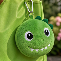 Porte-clés en peluche portable en forme d'animal, breloque de sac personnalisée en tissu doux, jouet en peluche pour filles, cadeau