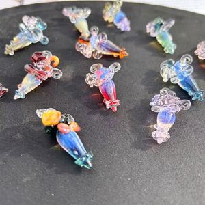 Collier pendentif parapluie en verre soufflé importé, ornement en verre, nouveau style, style luxe abordable, cadeau de stand - Product Image 2