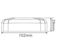 Plafonnier SanJin avec détecteur de mouvement PIR 360°, interrupteur 110-240V AC, détection 4m x 20m, 2000W, ampoule à incandescence, réglage du temps et du lux