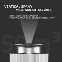 Diffuseur d'huiles essentielles intelligent de luxe en aluminium pour voiture, machine de diffusion d'arômes automatique, vente chaude au Royaume-Uni