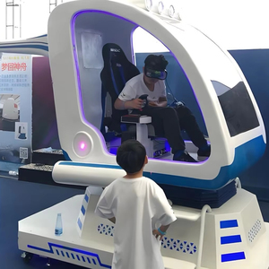Simulateur d'hélicoptère VR 9D commercial à vendre, pour parcs à thème VR, <span class=keywords><strong>jeu</strong></span> de tir et de montagnes russes captivant en plastique et métal pour intérieur - Product Image 1