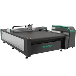 Aoyoo Cnc Fully Automatic Vibrating Geotextile Fabric Oscillating Knife Carpet Cutting Machine