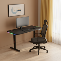 Bureau PC électrique réglable en hauteur Aor Esports en bois et métal avec LED pour gamer et bureau - Offre Spéciale