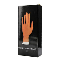 Haute qualité pliable souple Silicone doigts Nail Art main modèle Flexible mobile faux ongles formation pratique main
