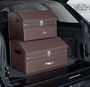 Organizador de <span class=keywords><strong>maletero</strong></span> de carga inteligente para camión de calidad, bolsa de almacenamiento plegable para coche, caja de compras hecha de materiales de cuero duraderos - Product Image 3