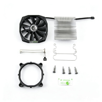 Refroidisseur de processeur Intel LGA 775/1155 et Socket avec ventilateur de refroidissement silencieux