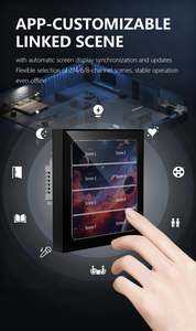 Interrupteur tactile multifonctionnel TYSH Tuya en acrylique 4-en-1 avec variateur de lumière, rideau et scène, compatible <span class=keywords><strong>Zigbee</strong></span>/Wi-Fi - Product Image 2
