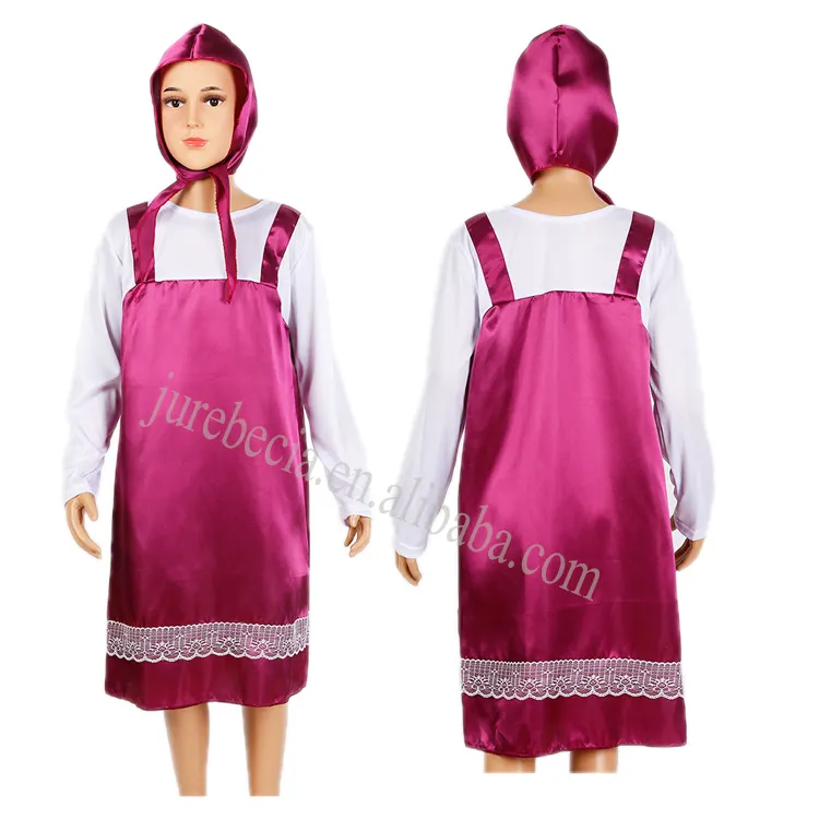 Children Fancy Fairy Tale Character Halloween Cosplay Masa Costume Red Riding Hood Costumes for Girl