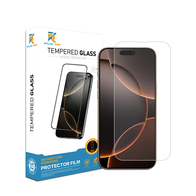 10pcs High Quality Anti-scratch 0.33mm Clear Screen Protector for iPhone 13 14 15 16 17 Plus Pro Max Clear Tempered Glass Model