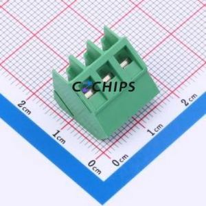 MX103-5.0-03P-GN01-Cu-Y-A Screw Terminal Block Through hole Component (THT),P=5mm Connector 1x3P 5mm Green Through Hole - Product Image 1