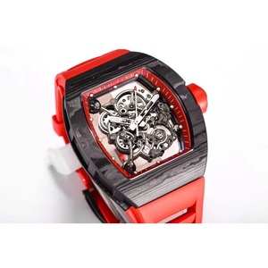 Luxury and high-end 055 Crimson top-grade carbon fiber skeletonized tourbillon <b>automatic</b> mechanical men's water-resistant watch - Product Image 3