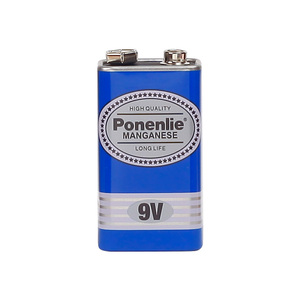 Batería de Carbono Ecológica 6F22 9V 0% Mercurio, Cadmio y Plomo para Exportación - Product Image 1