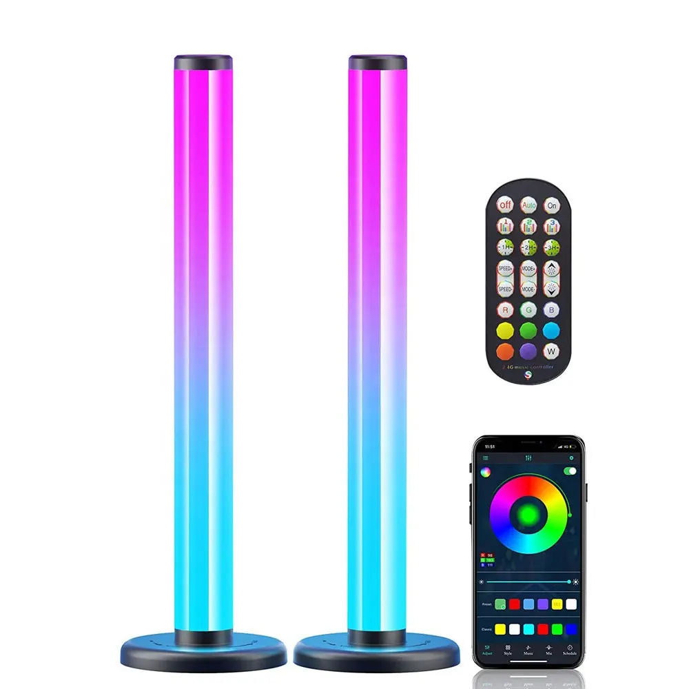 Ev için dekoratif akıllı ışıklar USB kapalı Pickup RGB ses kontrolü akıllı ev ışıkları