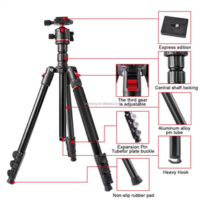 173CM Portable Photographyer Équipement caméra trépied Monopode caméra Q173 Support extérieur Voyage Trépied Caméra Vidéo Trépied Stand - Product Image 4