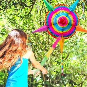 Piñata pliable artisanale de grande taille pour fête d'anniversaire, piñata mexicaine pour enfants, piñata étoile pour fête - Product Image 6