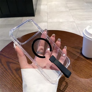 High Clear Magnet Magnetic Mobile Phone Case Cover for <b>iPhone</b> 12 13 Pro 14 15 Plus 16 17 Pro Max Cell Phone Cover with <b>Holder</b> - Product Image 3