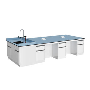 TMOON 530B RVS laboratoriumtafel met aanpasbare afmeting voor werkplaats, school, ziekenhuis - modern design laboratoriummeubilair - Product Image 1