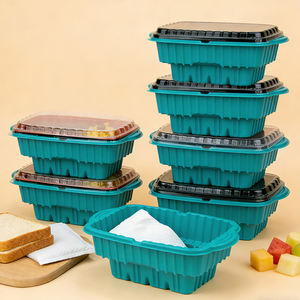 Calentador de Comida sin Llama, Bandeja de Plástico PP con Calefacción Automática, Caja Cuadrada para Alimentos de Marca - Product Image 1