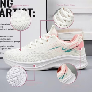 Nouvelles baskets décontractées pour femmes 2025, blanches <span class=keywords><strong>et</strong></span> noires, style running <span class=keywords><strong>et</strong></span> marche élégant - Product Image 6