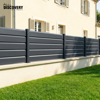 Panneaux de clôture en aluminium à lamelles personnalisées pour l'extérieur, pour jardin, cour, villa, design moderne