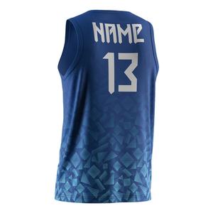 ชุดยูนิฟอร์มวอลเลย์บอลชาย สีน้ำเงิน/ขาว คุณภาพสูง สำหรับฝึกซ้อมและแข่งขัน ดีไซน์เสื้อวอลเลย์บอลแบบแห้งเร็ว - Product Image 4