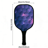 Raqueta de Pickleball P&P Pro-Edition de Carbono Toray T700 con Núcleo de Panal de Abeja de 13 mm, Ligera, con Empuñadura Antideslizante y Amortiguación, para Deportes al Aire Libre