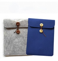 Tas Komputer Tablet Felt Kapasitas Besar Tas File Premium Tas Penyimpanan Tebal Tas Data Tas Penyimpanan Logo Custom Grosir