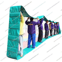 Jeu gonflable de construction d'équipe jeu gonflable de piste de chenille pour des événements d'entreprise