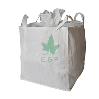 Sac FIBC en PP tissé plastique avec logo personnalisé, antistatique, pour engrais, ciment, logistique, stockage vide et riz/aliments pour animaux 1000 kg