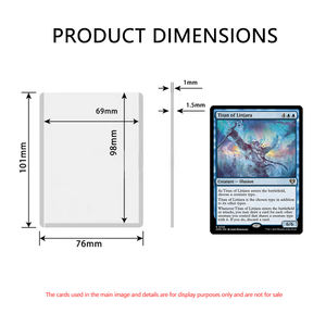 Grosir panas Semi kaku pemegang kartu disesuaikan pemuat atas Mtg Yugion Folder kartu <span class=keywords><strong>Toploader</strong></span> Karte Halter toader - Product Image 6