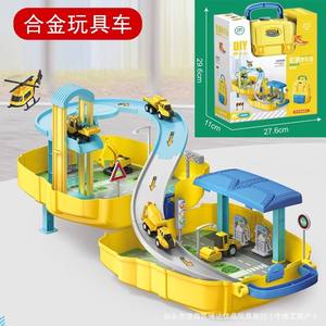 DIY Puzzle Puzzle Ingénierie Pompiers Police Voiture Racing Set <span class=keywords><strong>Parking</strong></span> Lot Sacs à dos Jouets éducatifs Pretend Play Toys - Product Image 3