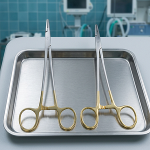 Meilleures ventes : Ensemble d'instruments chirurgicaux TC Ryder Micro Needle Holder & Driver 6 pouces avec anneau doré, certifié CE - Product Image 4