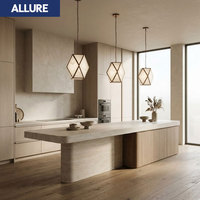 Allure Custom 2 Pac Bull Nose Handle Veneer Coastal Kitchen Pack Traditional Raw Finish Cabinet Furniture Silica-Free for Family