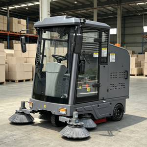 Camion balayeuse électrique à 3 <span class=keywords><strong>roues</strong></span> haute performance, alimenté par batterie, pour le ramassage des <span class=keywords><strong>feuilles</strong></span> de jardin, avec un grand bac de collecte - Product Image 1