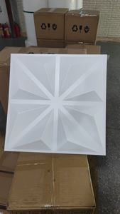 D094 50*50CM tamaño blanco diamante 3D grandes paneles de pared de Pvc techo para decoración de pared Interior Exterior - Product Image 2