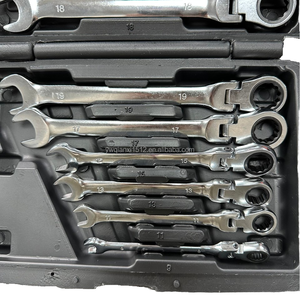 12件套多功能<span class=keywords><strong>72</strong></span>齿手动棘轮扳手套装快速换挡两用180旋转头耐用DIY专业 - Product Image 5