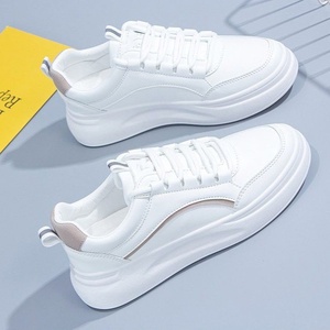 Zapatillas Deportivas Blancas con Plataforma para Mujer, Estilo Harajuku, Transpirables, de PU, con Cordones, Casuales - Product Image 3