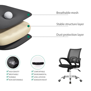 Fabrik direkt เก้าอี้ตาข่ายสำนักงานสำนักงานสำหรับพนักงานที่ทำงานคอมพิวเตอร์ปรับได้หมุนได้ตามหลักสรีรศาสตร์ - Product Image 4