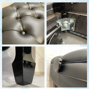 El mejor taburete de Piano negro cuadrado moderno pequeño japonés con patas de madera de lujo banco para sentarse para accesorios de instrumentos musicales - Product Image 3