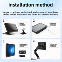 Ordinateur industriel tout-en-un tactile HTSC 15.6/18.5/21.5 Android avec 4 Go de RAM et 32 Go/128 Go/256 Go de stockage, entièrement fermé