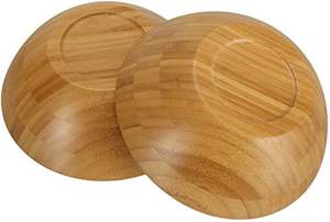 Ensemble de 4 bols à salade en bois, bols de service en bois, bols individuels pour repas, récipients à collation, récipients à fruits, salade pour fruits - Product Image 4