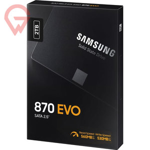 Disque SSD Samsung 870 EVO MZ-77E2T0BW 2 To - Interne 2,5 pouces - SATA (SATA/600) - Noir - Product Image 2