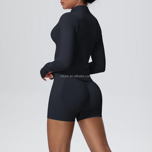 Vêtements de sport respirants pour femmes, vêtements de yoga, vêtements de fitness sans couture, veste de sport personnalisée - Product Image 6
