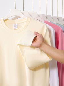 Camisetas Unisex Personalizables de 230 Gramos, Tejidas con Hilo de Algodón Siro Compacto Peinado, Ajuste Holgado, Casuales, Transpirables y Lisas - Product Image 4