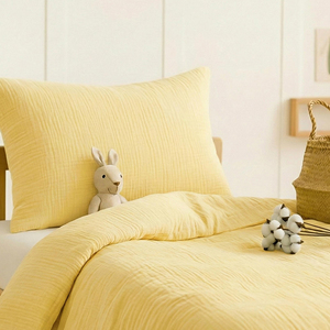 Juego de Ropa de Cama para Cuna de Bebé 100% Algodón Jersey, Suave y Transpirable, con Almohada, Sábana Ajustable y Funda de Almohada - Product Image 3