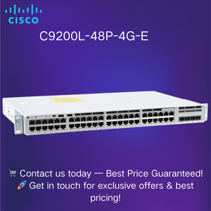 Commutateur Ethernet PoE+ 48 ports pour la série Catalyst 9200L C9200L-48P-4G-E avec QoS, empilable, capacité de 128 Gbit/s - Product Image 3