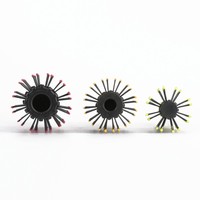 Brosse à cheveux ronde professionnelle en nylon, antidérapante, à picots, pour le séchage au sèche-cheveux en salon