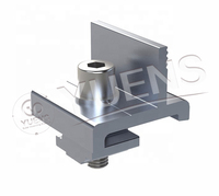 Système de montage solaire en aluminium pour toit plat, prix usine Yuens, pieds avant et arrière réglables, supports de montage solaire ajustables